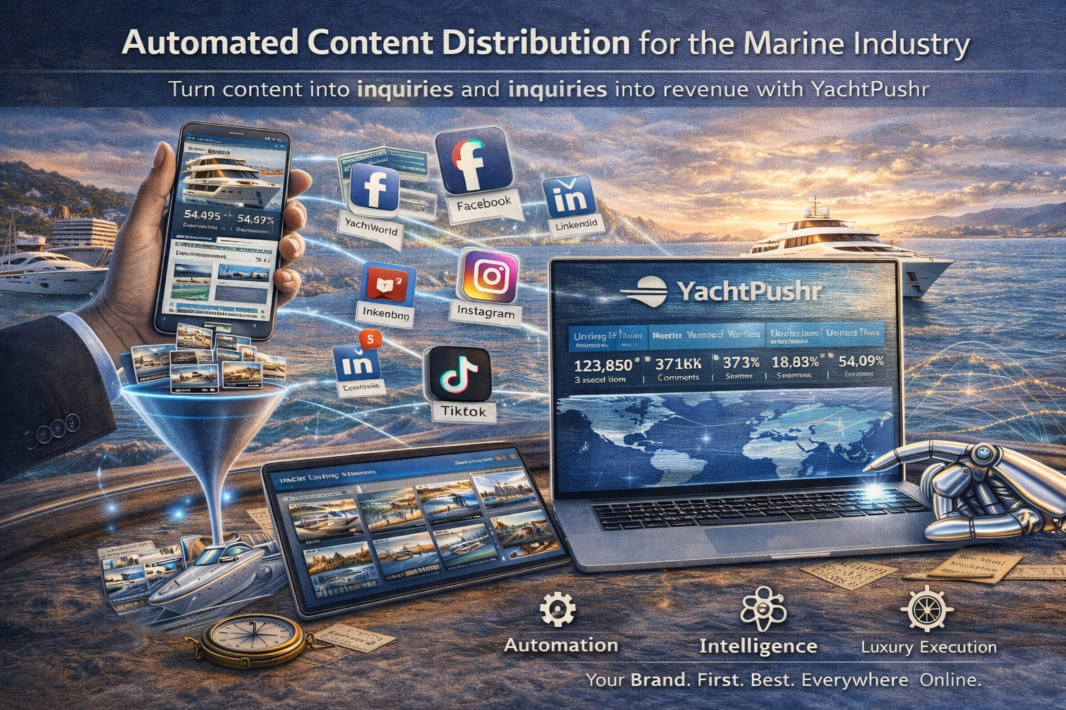 The benefits of automated content distribution in the marine industry.